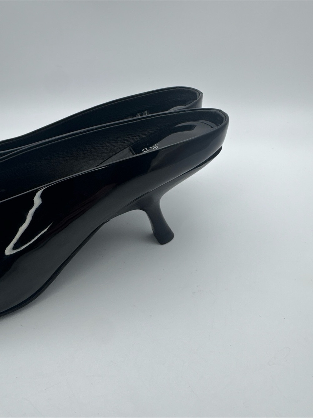 Jeffrey Campbell Intention Kitten Heel Sz 7 Black - Picture 6 of 9